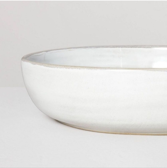 Round Gray-Cream Reactive Glaze Stoneware Pasta Bowl 8.5" Hearth & Hand Magnolia - Picture 7 of 7